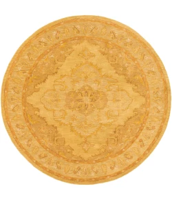Livabliss Middleton AWHR2059 Mustard Tan Area Rug 6 ft. Round