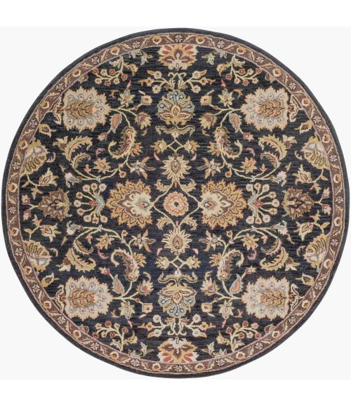 Livabliss Middleton Brown AWMD-1000 8 ft. X 8 ft. Round Rug
