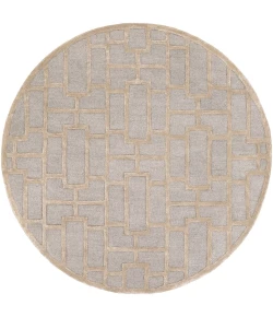 Livabliss Arise AWRS2141 Light Gray Khaki Area Rug 8 ft. Round