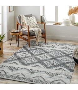 Surya Alyssa AYS2302 Black White Area Rug 5 ft. X 7 ft. 6 in. Rectangle