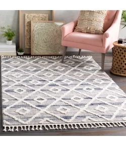 Livabliss Azilal AZI2301 Dark Blue Gray Area Rug 5 ft. 3 in. X 7 ft. 3 in. Rectangle