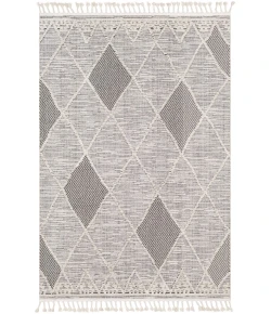Livabliss Azilal AZI2304 Medium Gray Black Area Rug 5 ft. 3 in. X 7 ft. 3 in. Rectangle