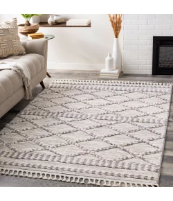 Livabliss Azilal AZI2310 Navy Medium Gray Area Rug 5 ft. 3 in. X 7 ft. 3 in. Rectangle