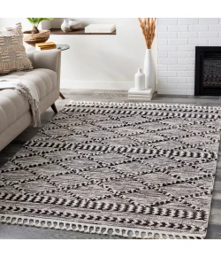 Livabliss Azilal AZI2311 Black Off-White Area Rug 5 ft. 3 in. X 7 ft. 3 in. Rectangle