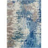 Surya Banshee BAN3342 Dark Blue Bright Blue Area Rug 8 ft. X 11 ft. Rectangle