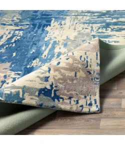 Surya Banshee BAN3342 Dark Blue Bright Blue Area Rug 2 ft. 6 in. X 8 ft. Runner