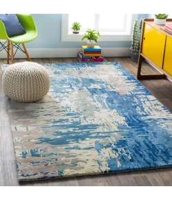 Surya Banshee BAN3342 Dark Blue Bright Blue Area Rug 10 ft. X 14 ft. Rectangle