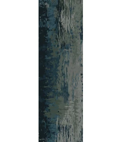 Surya Banshee BAN3343 Teal Sage Area Rug 2 ft. 6 in. X 8 ft. Runner