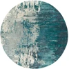Surya Banshee BAN3343 Teal Sage Area Rug 8 ft. Round