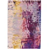 Surya Banshee BAN3344 Dark Purple Lime Area Rug 2 ft. X 3 ft. Rectangle