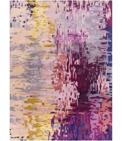 Surya Banshee BAN3344 Dark Purple Lime Area Rug 8 ft. X 11 ft. Rectangle