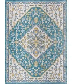 LIVABLISS Barbados Teal BBD-2302 6ft.7in. x 9ft. Rect. Rug