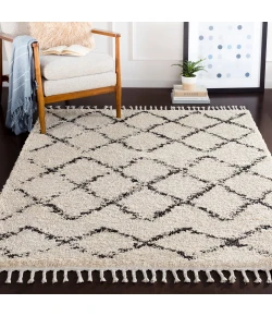 Livabliss Berber Shag BBE2300 Charcoal Beige Area Rug 7 ft. 10 in. Square