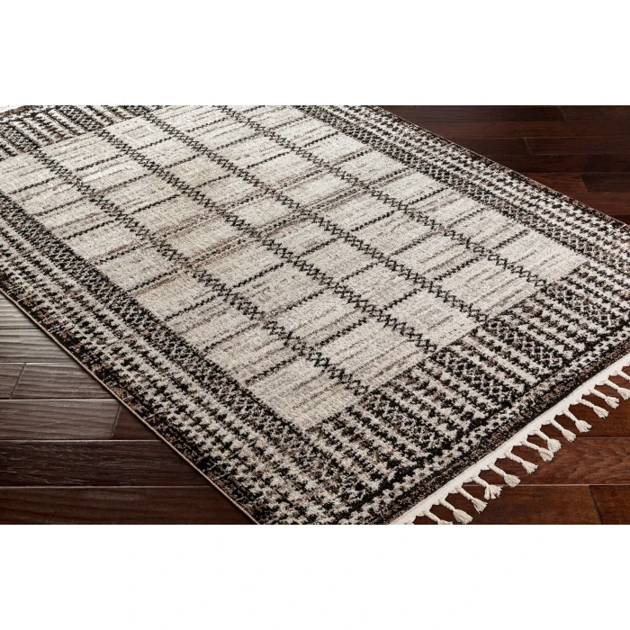 Livabliss Blackburn Black BBN-2309 2 ft. 7 in. X 7 ft. 3 in. Rect. Rug
