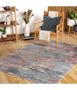 Livabliss Bilbao BBO2304 Dusty Coral Mauve Area Rug 5 ft. 3 in. X 7 ft. Rectangle