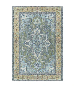 Livabliss Bodrum BDM2335 Dark Green Wheat Area Rug 8 ft. 10 in. X 12 ft. Rectangle
