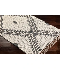 Livabliss Bedouin BDO2302 Black Cream Area Rug 2 ft. 6 in. X 8 ft. Runner