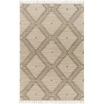 Surya Bedouin BDO2310 Medium Gray Black Area Rug 2 ft. X 3 ft. Rectangle