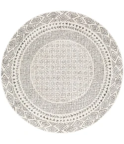 Livabliss Bahar BHR2321 Medium Gray Beige Area Rug 7 ft. 10 in. Round