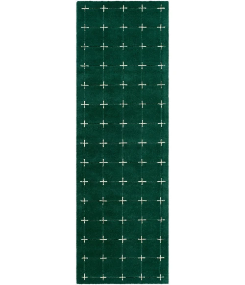 Livabliss Brook Dark Green BKO-2333 3 ft. X 10 ft. Rect. Rug