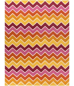 Surya Blox BLX9002 Mustard Burgandy Area Rug 8 ft. X 11 ft. Rectangle