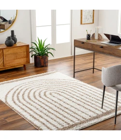 Livabliss Birmingham BMM2315 Ivory Tan Area Rug 5 ft. 3 in. X 7 ft. Rectangle