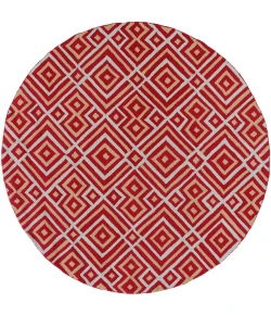 Surya Brentwood BNT7699 Rust Gray Area Rug 6 ft. X 6 ft. Round