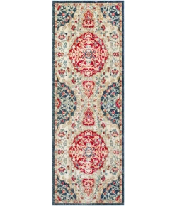 Livabliss Bohemian BOM2310 Bright Pink Bright Red Area Rug 9 ft. X 12 ft. 9 in. Rectangle