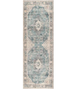 Livabliss Marlene BOMN2300 Ice Blue Blue Area Rug 2 ft. 7 in. X 7 ft. 3 in. Runner