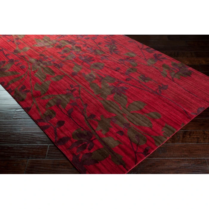 Surya Brocade Red BRC-1005 8ft. x 11ft. Rect. Rug
