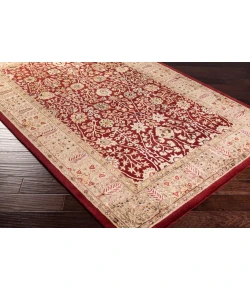 Surya Breckenridge Red BRN-2002 7ft.9in. x 7ft.9in. Round Rug