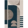 Livabliss Brooklyn BRO2303 Teal Khaki Area Rug 8 ft. X 10 ft. Rectangle