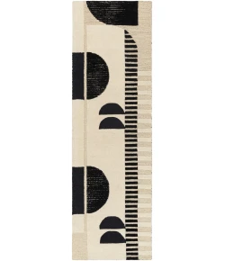 Livabliss Brooklyn BRO2304 Black Cream Area Rug 2 ft. 6 in. X 8 ft. Runner