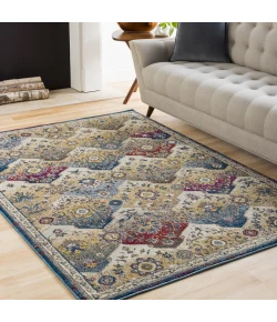 Livabliss Bosphorous BSS3408 Khaki Dark Brown Area Rug 9 ft. 3 in. X 12 ft. 3 in. Rectangle