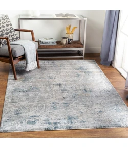 Livabliss Brunswick BWK2306 Pale Blue Dusty Sage Area Rug 6 ft. 7 in. Round