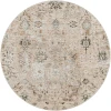 Livabliss Brunswick BWK2311 Taupe Light Beige Area Rug 6 ft. 7 in. Round