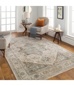 Livabliss Brunswick BWK2320 Light Beige Taupe Area Rug 6 ft. 7 in. Round Round