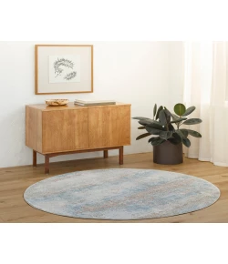 Livabliss Brunswick BWK2327 Taupe Pewter Area Rug 6 ft. 7 in. Round Round