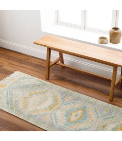 Surya Bunyan BYN2301 Beige Pale Blue Area Rug 2 ft. 6 in. X 10 ft. Runner