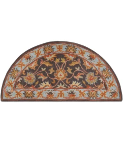 Livabliss Caesar CAE1004 Charcoal Camel Area Rug 2 ft. X 4 ft. Hearth