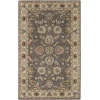 Livabliss Caesar CAE1005 Charcoal Khaki Area Rug 6 ft. X 9 ft. Oval
