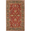 Livabliss Caesar CAE1007 Rust Charcoal Area Rug 2 ft. X 4 ft. Hearth