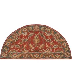 Livabliss Caesar CAE1007 Rust Charcoal Area Rug 2 ft. X 4 ft. Hearth