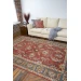 Livabliss Caesar CAE1007 Rust Charcoal Area Rug 4 ft. Square