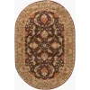 Livabliss Caesar Dark Brown CAE-1009 6 ft. X 9 ft. Oval Rug
