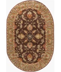 Livabliss Caesar Dark Brown CAE-1009 6 ft. X 9 ft. Oval Rug