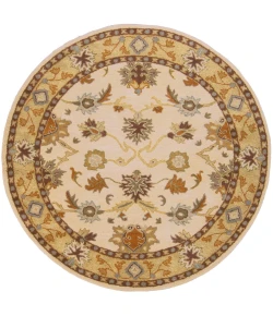 Livabliss Caesar CAE1010 Khaki Tan Area Rug 6 ft. Round