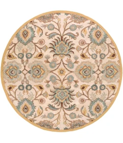 Livabliss Caesar CAE1012 Medium Gray Beige Area Rug 8 ft. Round