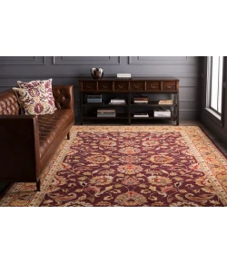 Livabliss Caesar CAE1024 Burgundy Khaki Area Rug 10 ft. X 14 ft. Rectangle