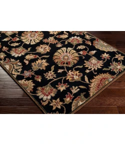 Livabliss Caesar CAE1027 Black Beige Area Rug 4 ft. Round